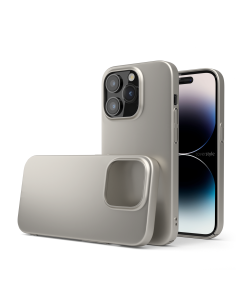 Cover Titanio Naturale Opaco per iPhone 14 Pro Max - UltraSoft®