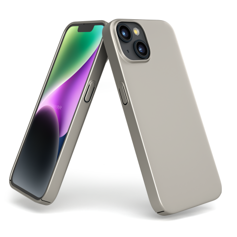 Cover Titanio Naturale Opaco per iPhone 14 - UltraSoft®