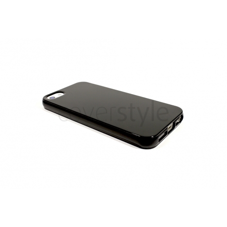 Custodia Flessibile Lucida per iPhone 5 - Nero