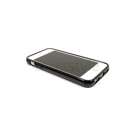 Custodia Flessibile Lucida per iPhone 5 - Nero