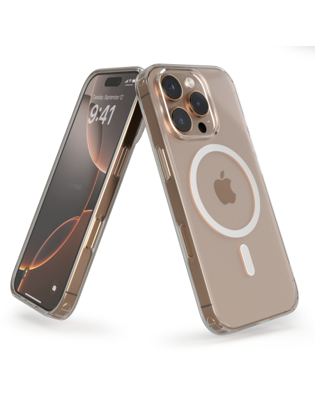 Cover Antiurto TPU+PC con MagSafe per iPhone 16 Pro Trasparente - UltraFlex PRO®