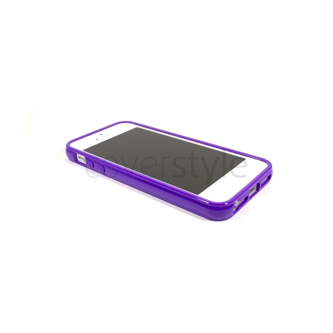 Custodia Flessibile Lucida per iPhone 5 - Viola