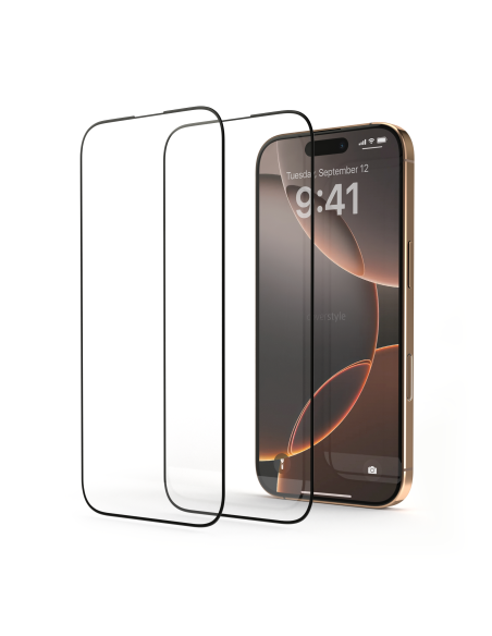 2x Pellicola in Vetro Temperato 3D per iPhone 16 Pro Max (6.9") - Kit 2 Pezzi - HyperGlass 3D®
