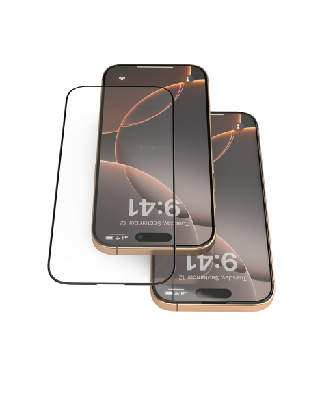 2x Pellicola in Vetro Temperato 3D per iPhone 16 Pro Max (6.9") - Kit 2 Pezzi - HyperGlass 3D®