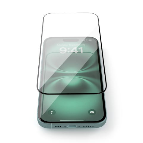 Pellicola in Vetro Temperato 3D Trasparente per iPhone 16 Plus (6.7") - HyperGlass 3D®