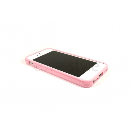 Custodia Flessibile Lucida per iPhone 5 - Rosa