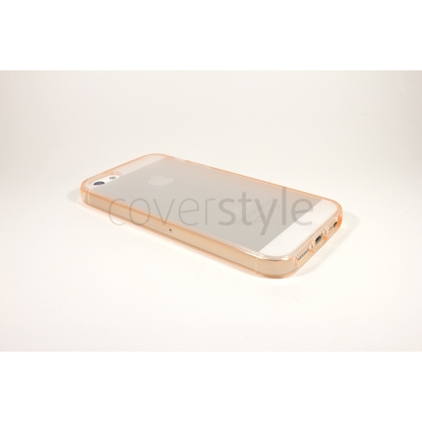 Custodia Flessibile Bordo Arancione e Retro Opaco﻿