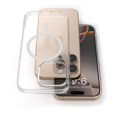 Cover Antiurto TPU+PC Trasparente con MagSafe per iPhone Air (6.5") - UltraFlex PRO®