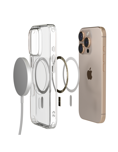 Cover Antiurto TPU+PC Trasparente con MagSafe per iPhone Air (6.5") - UltraFlex PRO®