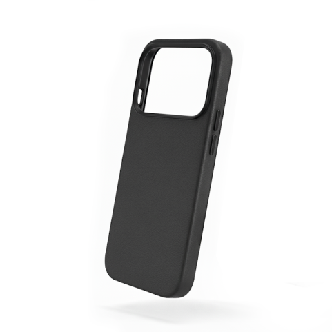 Cover in Eco Pelle Nera per iPhone 17 Pro + Supporto MagSafe - LeatherSoft PRO®