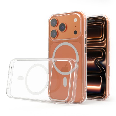 Cover Antiurto TPU+PC Trasparente con MagSafe per iPhone 17 Pro Max - UltraFlex PRO®