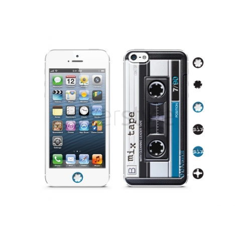 id America - Skin Cushi Cassette per iPhone 5 - Nero