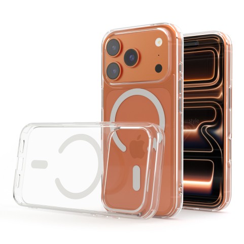Cover Antiurto TPU+PC Trasparente con MagSafe per iPhone 17 Pro - UltraFlex PRO2®