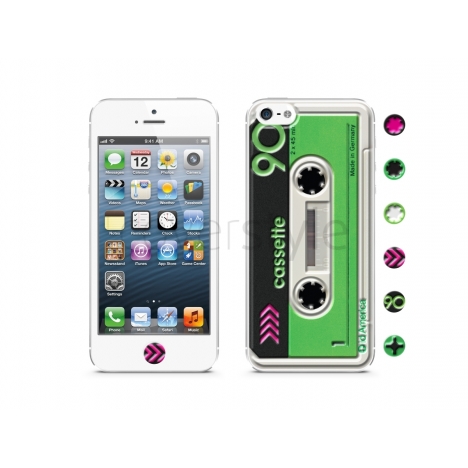 id America - Skin Cushi Cassette per iPhone 5 - Bianco