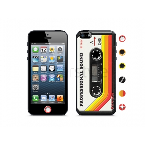 id America - Skin Cushi Cassette per iPhone 5 - Rosso
