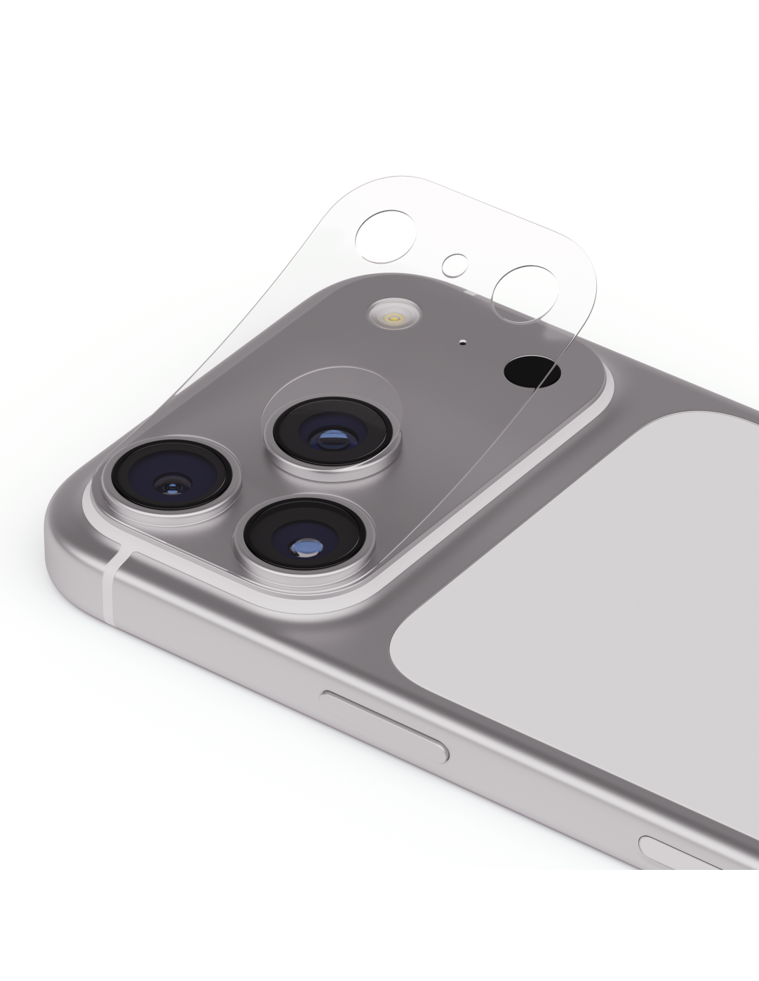 Locofun Pellicola Copri Fotocamera per iPhone 17, Cerchietti Fotocamera, 9H Vetro Temperato Cover Anello Individuale in Metallo, HD Chiaro, (Nero