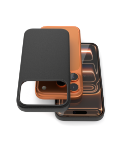 Cover in Eco Pelle Nera per iPhone 17 Pro Max + Supporto MagSafe - LeatherSoft PRO® 2
