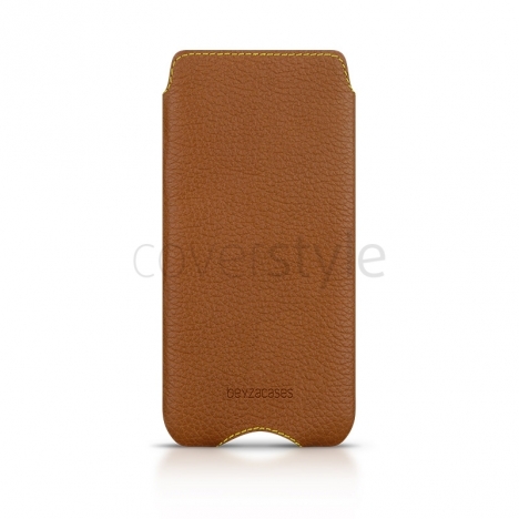 Beyzacases - Custodia in Pelle "Zero Series" per iPhone 5 - Marrone Chiaro