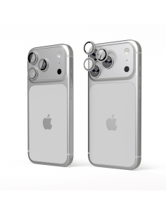 HyperLens 3D® - Pellicola Fotocamera in Zaffiro e Alluminio per iPhone 17 Pro/Max - Argento 2