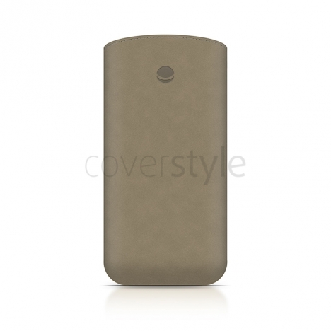 Beyzacases - Custodia in Pelle Retro Strap Plus per iPhone 5 - Crema