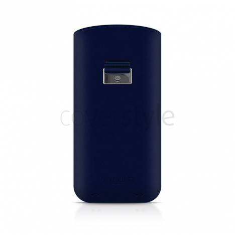 Beyzacases - Custodia in Pelle Retro Strap Plus per iPhone 5 - Blu