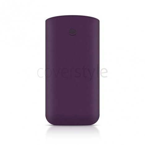 Beyzacases - Custodia in Pelle Retro Strap Plus per iPhone 5 - Viola