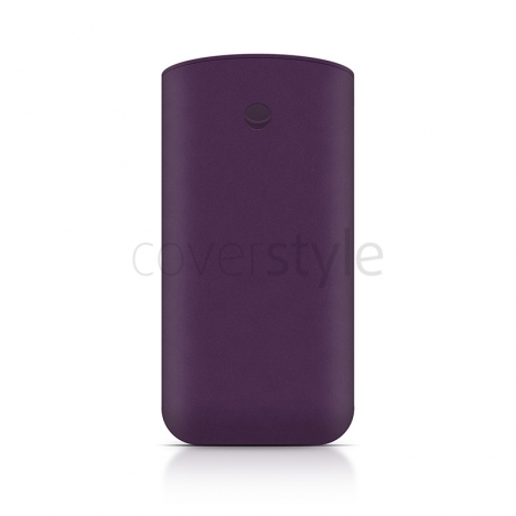 Beyzacases - Custodia in Pelle Retro Strap Plus per iPhone 5 - Viola