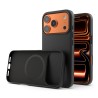 Cover in Eco Pelle Nera per iPhone 18 Pro + Supporto MagSafe - LeatherSoft PRO®