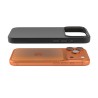 Cover in Eco Pelle Nera per iPhone 18 Pro Max + Supporto MagSafe - LeatherSoft PRO®