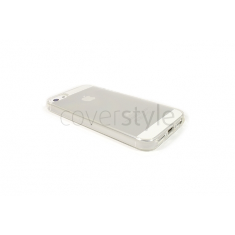 Custodia Flessibile Lucida con Interno Trasparente per iPhone 5 - Trasparente