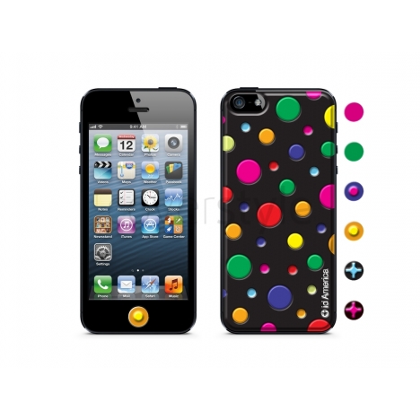 id America - Skin Cushi Dot per iPhone 5 - Multiple Black