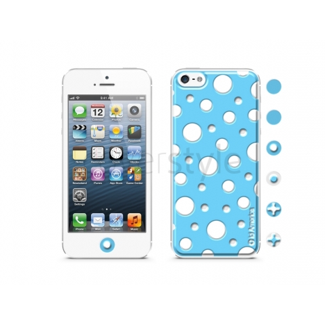 id America - Skin Cushi Dot per iPhone 5 - Blue