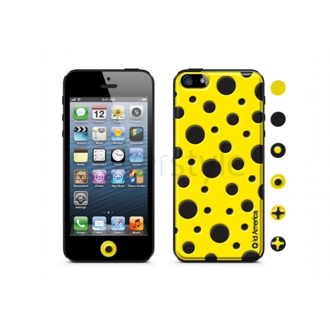 id America - Skin Cushi Dot per iPhone 5 - Giallo