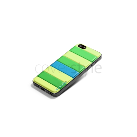 id America - Skin Cushi Stripe per iPhone 5 - Verde