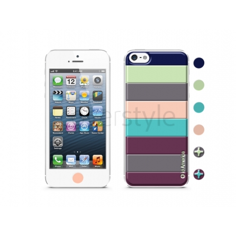 id America - Skin Cushi Stripe per iPhone 5 - Multiple
