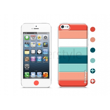 id America - Skin Cushi Stripe per iPhone 5 - Orange
