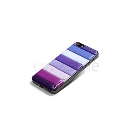 id America - Skin Cushi Stripe per iPhone 5 - Viola