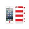 id America - Skin Cushi Stripe per iPhone 5 - Rosso