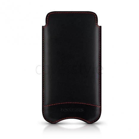 Beyzacases - Custodia in Pelle New SlimLine Classic per iPhone 5 - Nero