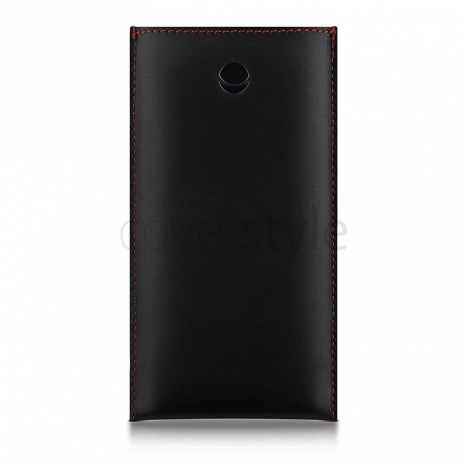 Beyzacases - Custodia in Pelle New Strap SP per iPhone 5 - Nero