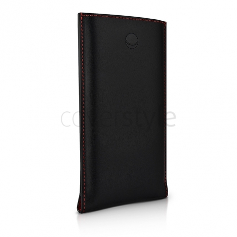 Beyzacases - Custodia in Pelle New Strap SP per iPhone 5 - Nero