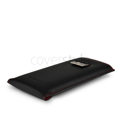 Beyzacases - Custodia in Pelle New Strap SP per iPhone 5 - Nero