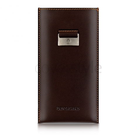 Beyzacases - Custodia in Pelle New Strap SP per iPhone 5 - Marrone Scuro