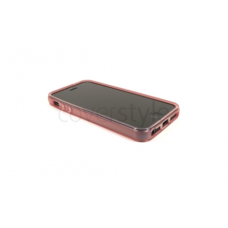 Bumper Rosa Trasparente per iPhone 5 - Serie Basic