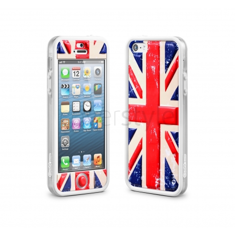 id America - Bumper + Cushi Plus Flag per iPhone 5 - Inghilterra