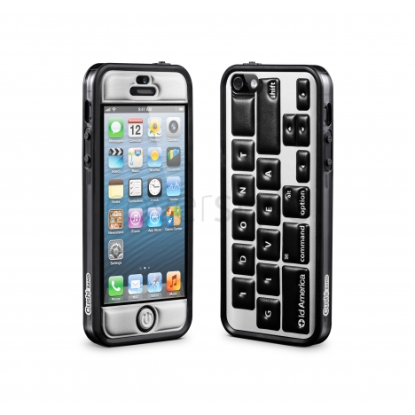 id America - Cushi Plus Original per iPhone 5 - Tastiera Nera