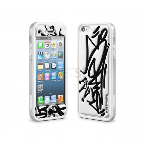 id America - Cushi Plus Graffiti per iPhone 5 - Bianco