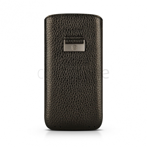 Beyzacases - Custodia in Pelle Retro Strap per iPhone 5 - Nero