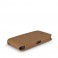 Beyzacases - Custodia in Pelle Serie Flip per iPhone 5 - Ocra (Camel)