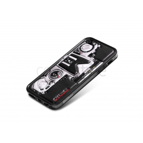 id America - Bumper + Cushi Plus Camera per iPhone 5 - Grigio